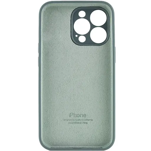 Чохол Epik Silicone Case Full Camera Protective (AA) для Apple iPhone 13 Pro (6.1) Зелений/Pine green - фото 2