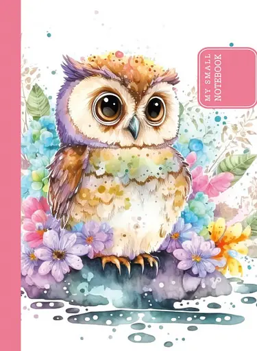 Блокнот, 60 г, 105x148 мм, 48 аркушів, інтегральна палітурка, матова ламінація, дизайн 23124, чисті аркуші