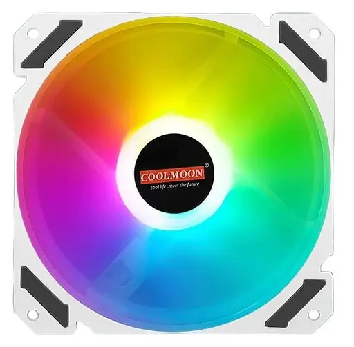 Вентилятор Coolmoon 120мм CM-NORTHWIND Forward (CM-NORTHWIND-F) White - фото 1