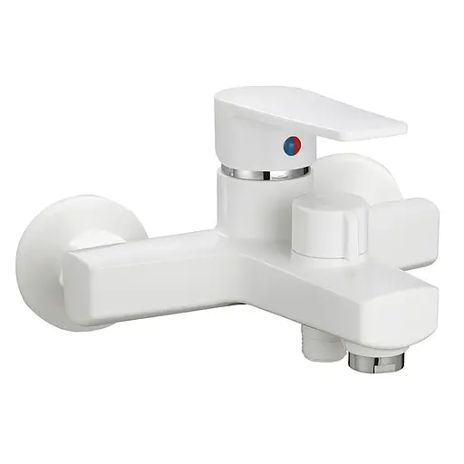 Смеситель для ванны Plamix Leo-009 Euro white PM0633 Белый - фото 1