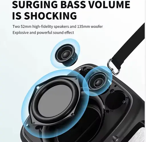 Портативна Bluetooth-колонка Hopestar Party One Ultimate Чорний - фото 3