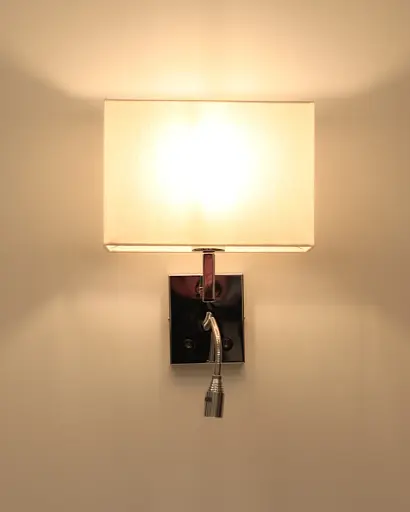 Бра, настінний світильник Nowodvorski 11785 Hotel Mood E27+LED 2x10W+2.2W 4000K IP20 світло-бежевий - фото 5