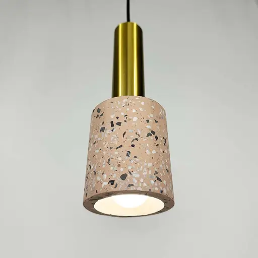 Підвіс MELODY із рожевим бетонним плафоном в стилі Ар-деко Line.F MJ 164/1 PK - фото 4