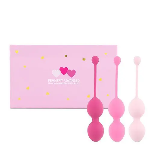 Вагінальні кульки FeelzToys FemmeFit Advanced, 3 шт., рожевий