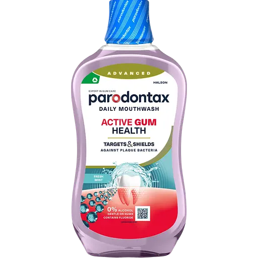 Набор: Паста зубная Parodontax Свежая мята, Активное восстановление десен 75 мл + Ополаскиватель полости рта Parodontax Active Gum Health Fresh Mint 500 мл - фото 3