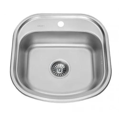 Мийка кухонна Kraft 4947 D Decor заокруглені кути 490х470х180 мм 0,8 мм 30412 - фото 1