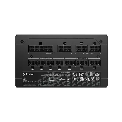 Блок питания Fractal Design Ion 3 Gold 850W ATX 3.1 80+ Gold Black (FD-P-IA3G-850-EU) - фото 6