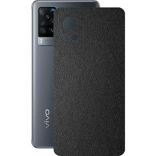 Захисна плівка StatusSKIN для Vivo X60 5G Корпус Вініл Шкіра чорна - фото 1