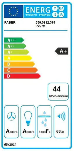 Вытяжка Faber наклонная 80 см 1169 м3ч Daisy + Bk A80 черная - фото 4