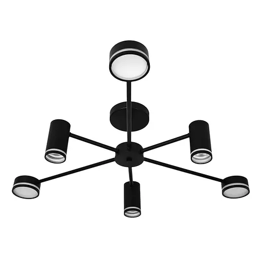 Світильник стельовий Ardero ML486-6 під лампу чорний - фото 3