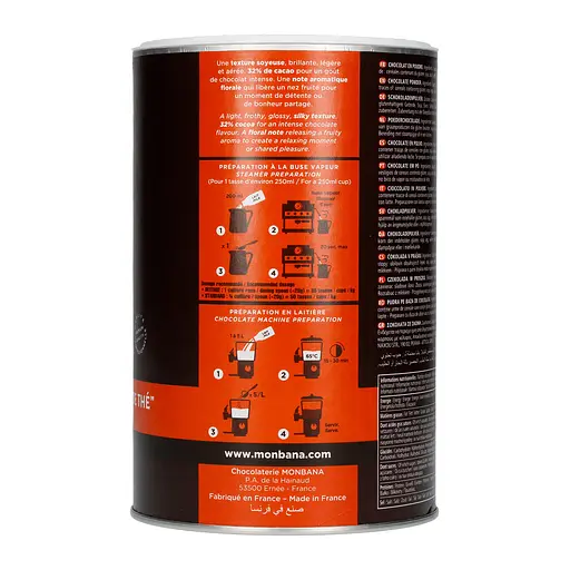 Сухая смесь Monbana Tradition Chocolate Powder для приготовления горячего шоколада 1 кг - фото 3