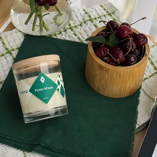 Свічка Рута і м'ята Мініатюри 130 мл Соєвий віск - фото 6