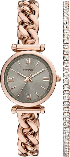 Часы Fossil Carlie ES5378SET + браслет
