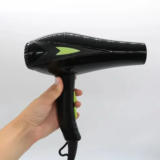Фен стайлер Rainberg RB-2208 концентратор 3 швидкості 3 режими температури 7800Вт Чорний/Салатовий - фото 6