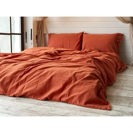 Комплект постільної білизни Limasso Standart Mecca Orange Євро Кораловий 000230267