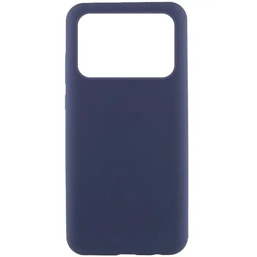 Чехол Lakshmi Silicone Cover (AAA) для Xiaomi Poco X6 Pro Темно-синий / Midnight blue