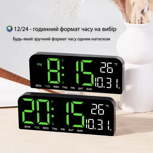 Настільний годинник Action GH0707 Чорний - фото 3