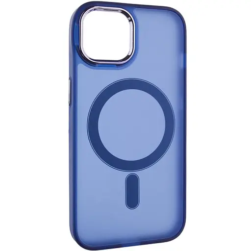 Чохол Epik TPU+PC Lily with MagSafe для Apple iPhone 15, 6.1 Deep Navy - фото 2