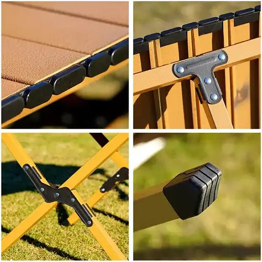 Раскладной стол SpringFun S 60×45×60см - кемпинговый портативный стол для туризма Металлический каркас 30 кг - фото 6