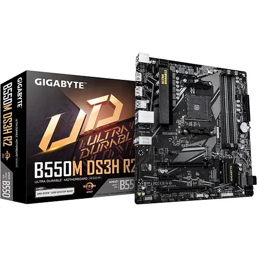 Материнская плата Gigabyte B550M DS3H R2 Socket AM4 - фото 2