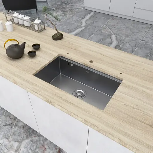 Кухонна мийка під стільницю 1.5 мм кухонна станція Nett NS-7042 - фото 5