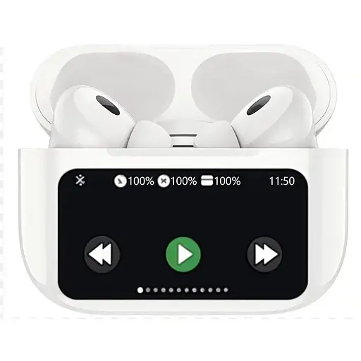 Бездротові навушники XO X42 TWS, з дисплеєм, BT5.4, 25mAh, 300mAh, 5h, white