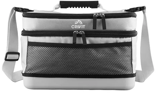 Термосумка для пікніка Crivit із жорстким дном 12L сіра tur0001267 - фото 2