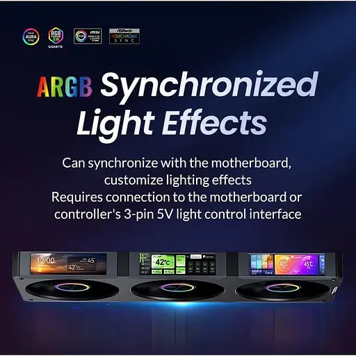 Вентилятор JONSBO ZC-360B 3in1 Black - фото 13