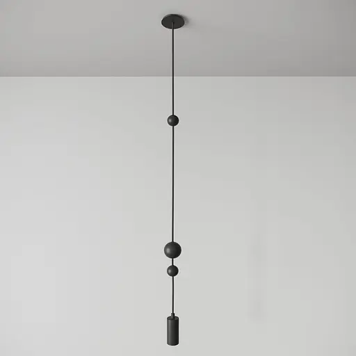 Підвісний стельовий світильник Babich Studio Sunderline 1S Black (RAL 9005) - фото 1