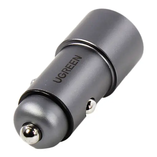 Автозарядка 2xUSB 24W USB-A Сіра CD130 QC 3.0 UGREEN - фото 2