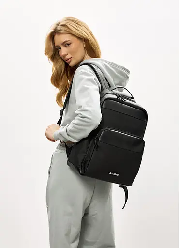 Жіночий рюкзак Sambag Zard MOD чорний 40 х 28 х 14 см (25438164) - фото 1