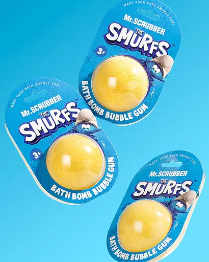 Бомбочка для ванны Mr.Scrubber The Smurfs Bubble gum - фото 2