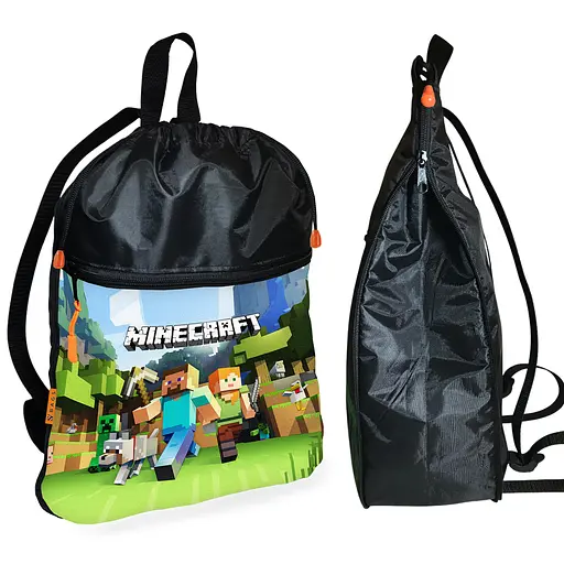 Школьный рюкзак детский Minecraft + Сумка для обуви спортивной формы рюкзак-мешок для мальчика (01718) - фото 2