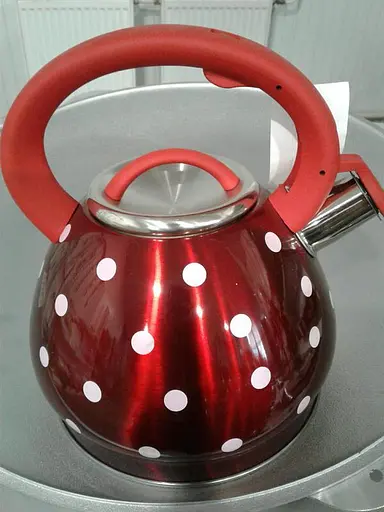 Якісний металевий чайник зі свистком з нержавіючої сталі для газової плити А-Плюс чайник нержавійка - фото 3