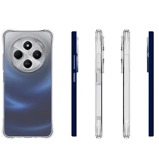 Чохол Getman TPU Ease logo посилені кути Full Camera для Xiaomi Redmi 14C/Poco C75 Безбарвний прозорий - фото 2