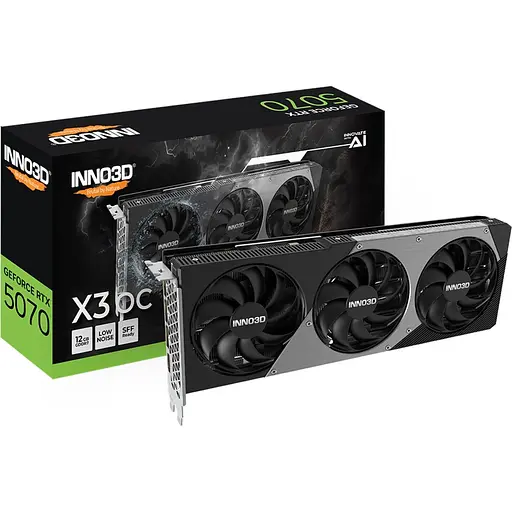 Відеокарта Inno3D GeForce RTX 5070 X3 OC (N50703-12D7X-195064L) UA [135909]