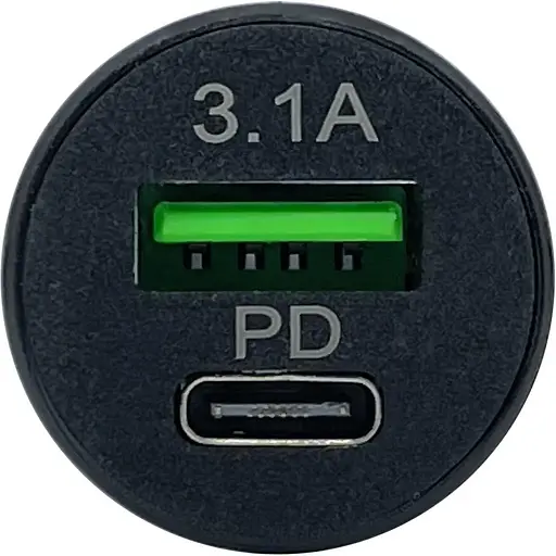 Автомобільний зарядний пристрій XON UniLink Type-C 15W PD15 + 5V/3.1A Black (5060948063395) - фото 2
