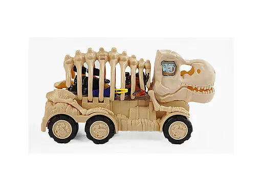 Машинка-динозавр RS 050-3 B, 2 машинки, запускатель, в коробке (6977038360083) Бежевый - фото 2