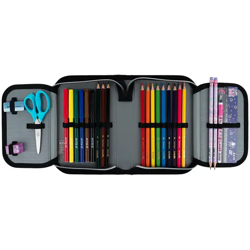 Пенал з наповненням Kite Black&Silver (K26-622H-5) - фото 6