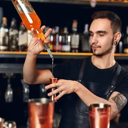 Пробка-носик гейзер дозатор для розливу з пляшки з металевим носиком 9 см, Kitchen Master Білий 85478 - фото 3