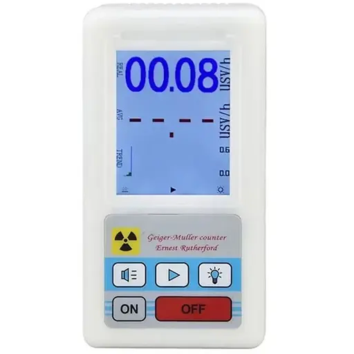 Радіаційний дозиметр ZGKPDQ BR-6 радіометр професійний лічильник Гейгера білий