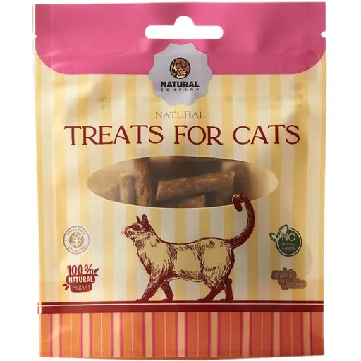 Лакомство для кошек Natural снеки с селедкой лососем и яблоком 35 г