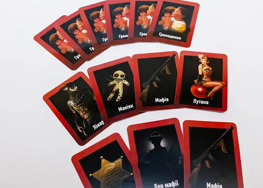 Настольная игра Fun Games Shop Мафия пластиковая (Mafia) (укр.) (58263) - фото 3