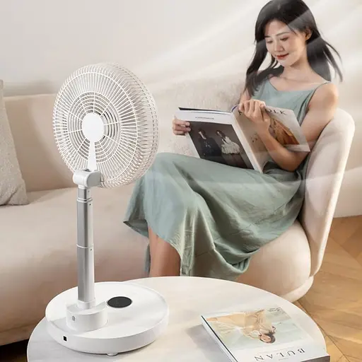 Вентилятор GXQC D1201 настольный/напольный беспроводной белый - фото 5