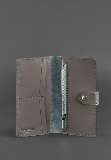 Кожаное женское портмоне 3.1 темно-бежевый Краст - фото 4