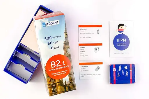 Настільна гра English Student Картки для вивчення англійської мови English Student Upper-Intermediate B2.1 (укр.) (39122608)
