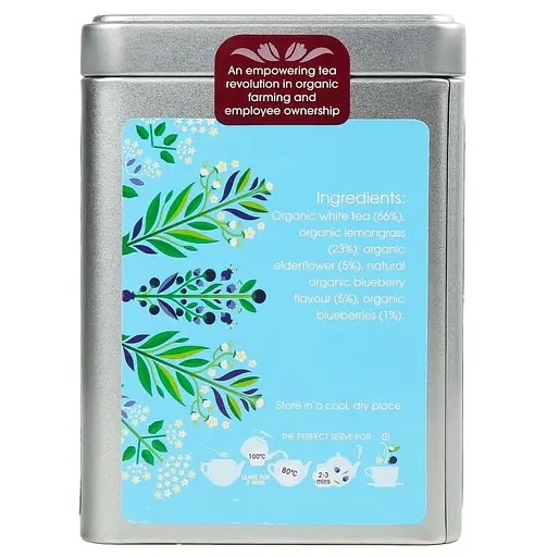 Чай белый English Tea Shop черника-бузина органическая 100 г - фото 2