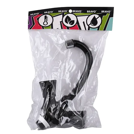 Змішувач для умивальника Bravo B2-11-401 термостійкий ABS пластик Чорний матовий - фото 5