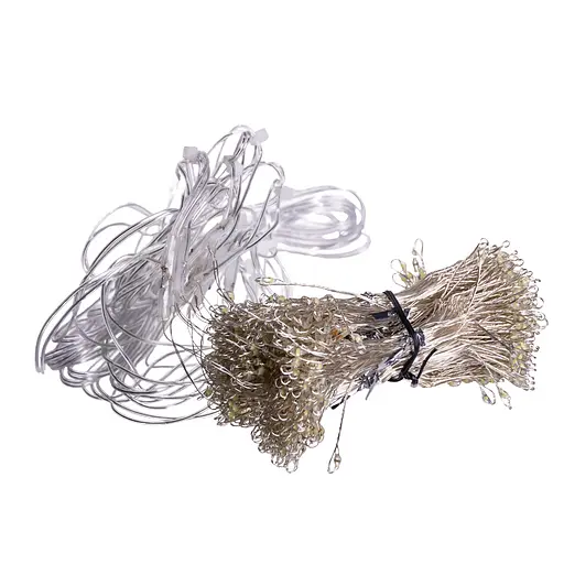 Новорічна гірлянда кімнатна штора Garlando D600LED3MW 3х3 м 600 LED Хвойна лапа Біле світло  - фото 4