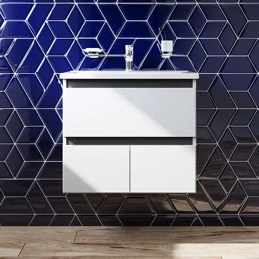 Тумба подвесная AM.PM X-Joy 65 см с умывальником M85-FHX0653-WC0653WG38 - фото 2